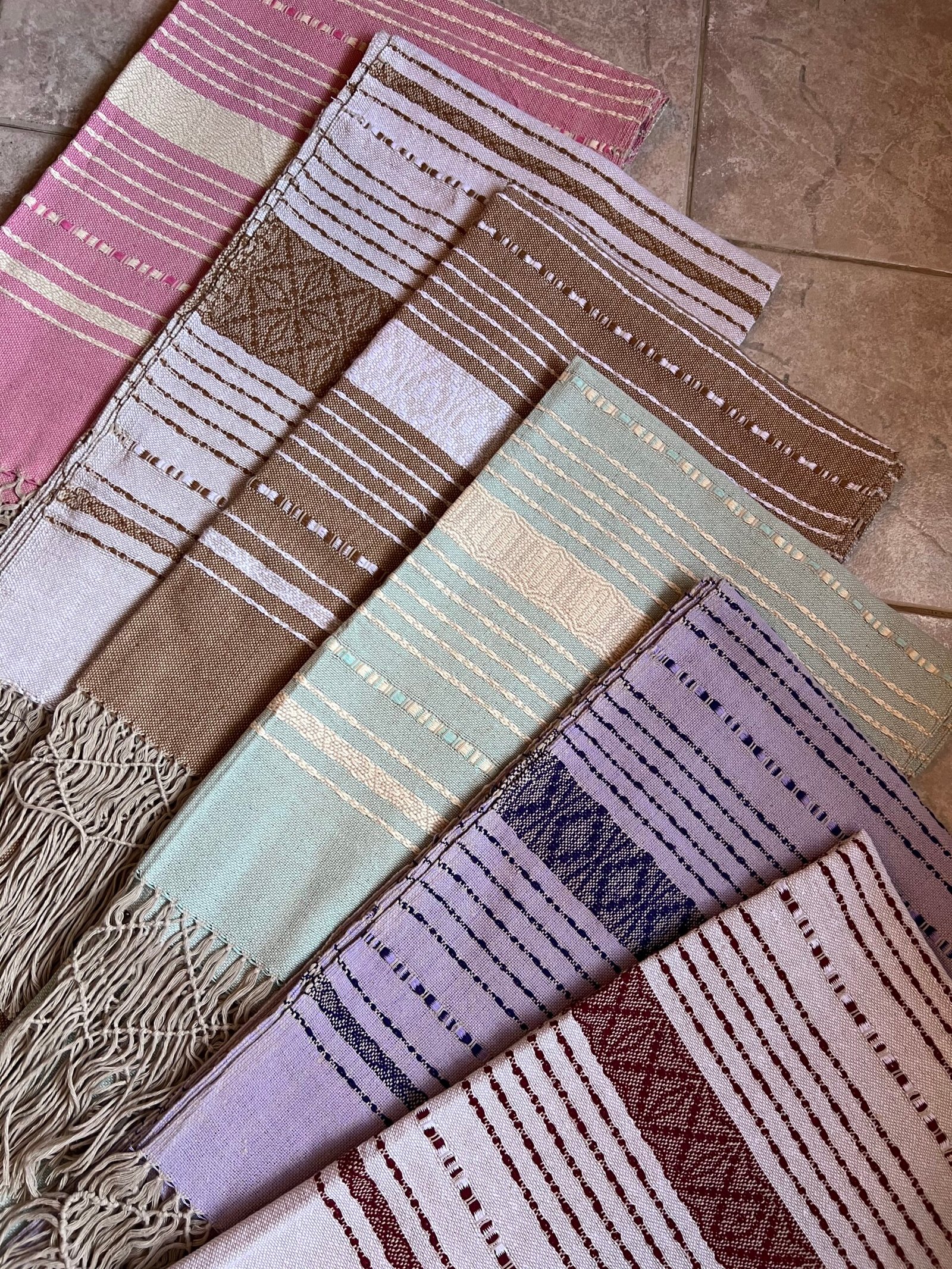 Rebozo Punta Gris Lirio